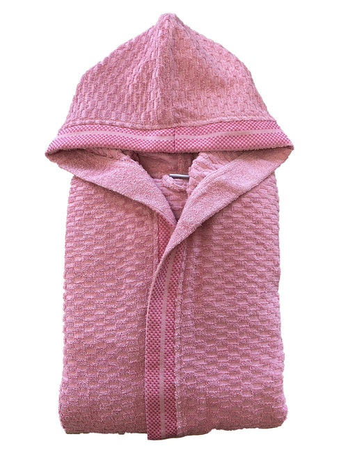 ACCAPPATOIO UNISEX MORBIDA SPUGNA CON CAPPUCCIO - BRICKS